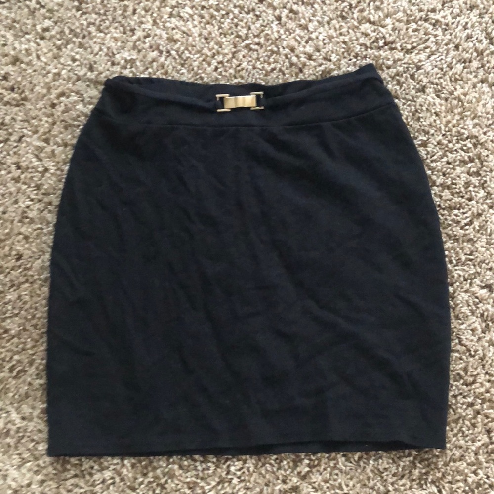 Rainbow Mini black skirt
